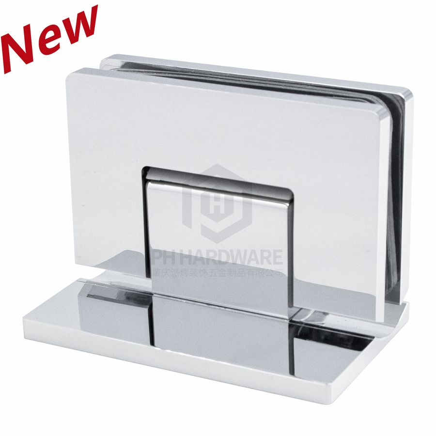 RLAS4808C | 90° Offset Back Plate Wall Mounted Shower Hinge with Soft-closing Function