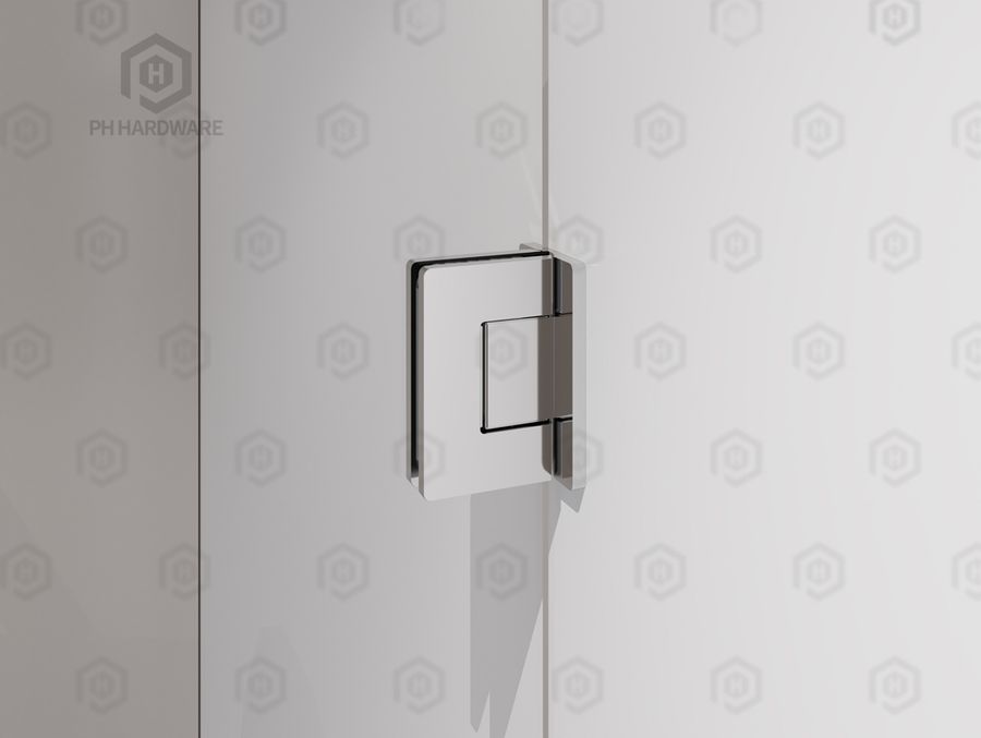 RAS4808C | 90° Full Back Plate Wall Mounted Shower Hinge with Soft-closing Function view 3
