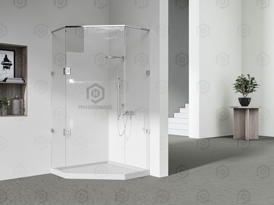 RAS4808C-135 | 135° Glass-to-Glass Shower Hinge with Soft-closing Function view 3