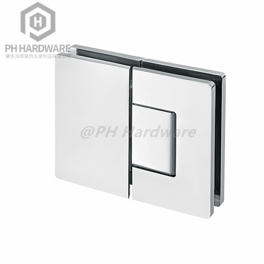 RAS4808-180 | 180° Glass-to-Glass Adjustable Shower Hinge With Decorative Cover