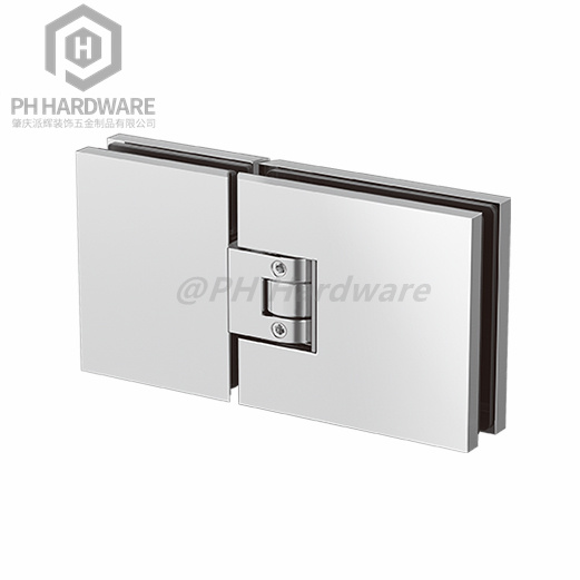 5108A-180 | 180° Glass-to-Glass Adjustable Shower Hinge with Decorative Cover