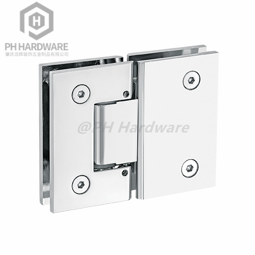PHA05-180 | 180° Glass-to-Glass Adjustable Shower Hinge with Soft-closing Function