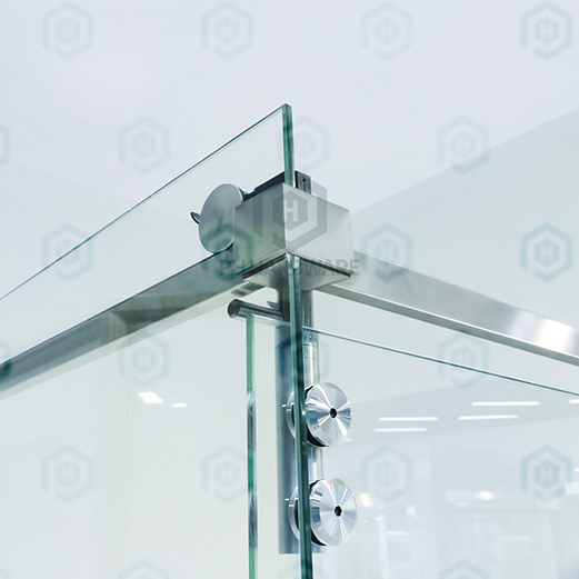 A020-A | Modern Folding Sliding Door Hardware Kit For Frameless Shower Room view 2