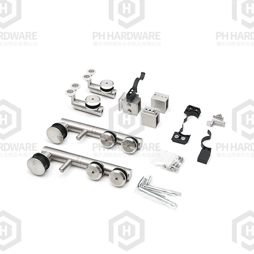 A020-A | Modern Folding Sliding Door Hardware Kit For Frameless Shower Room view 3