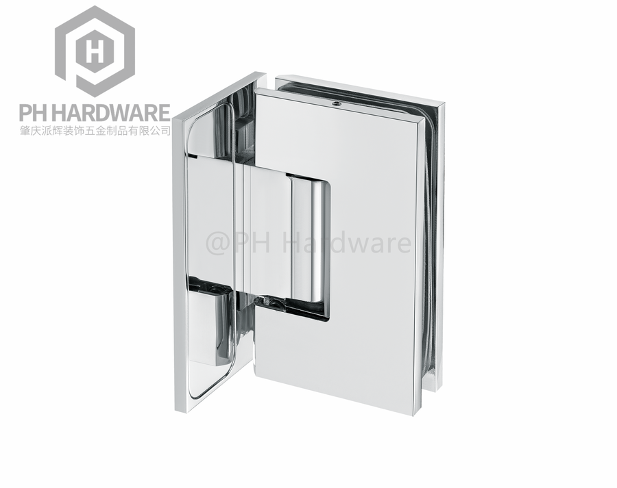 L4801 | 90° Offset Back Plate Wall Mounted Adjustable Shower Hinge With Decorative Cover