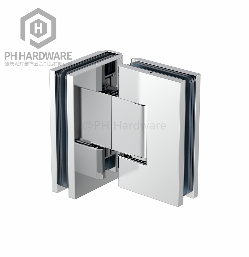4801-90 | 90° Glass-to-Glass Adjustable Shower Hinge With Decorative Cover