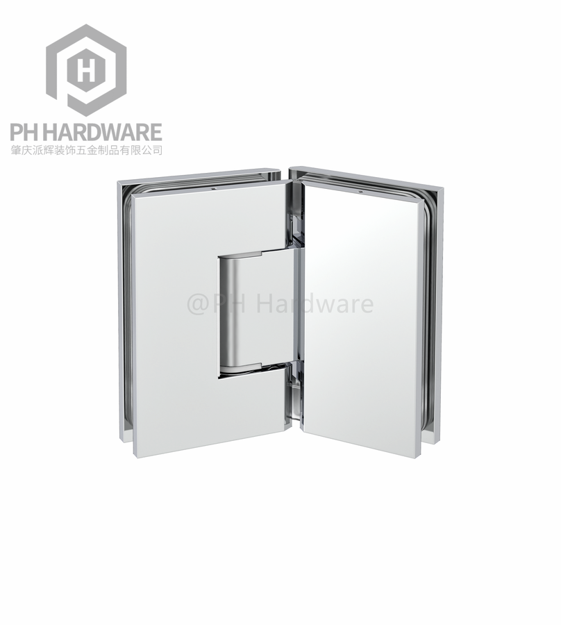 4801-135 | 135° Glass-to-Glass Adjustable Shower Hinge With Decorative Cover
