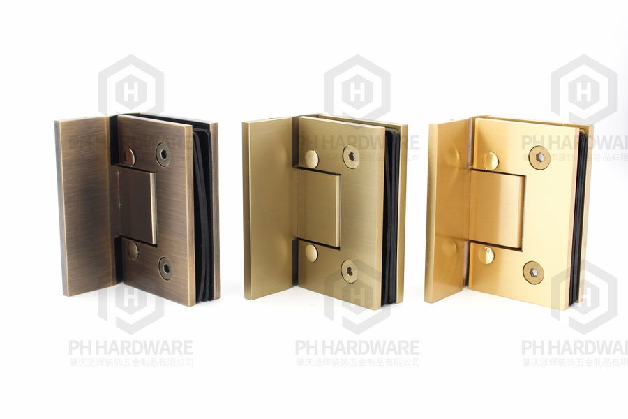 PHA01-L | 90° Offset Back Plate Wall Mounted Adjustable Shower Hinge view 2