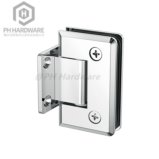 WG328-TA (90mm) | Beveled Edge 90° "H" Back Plate Wall Mounted Shower Hinge