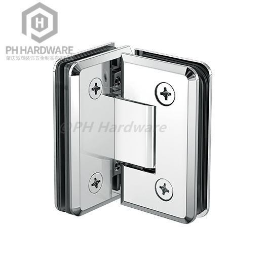 WG328-90A (90mm) | Beveled Edge 90° Glass-to-Glass Shower Hinge