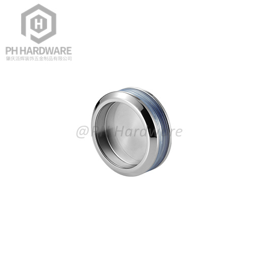 KN928 | Shower Glass Door Round Thru-Glass Finger Pull Handle