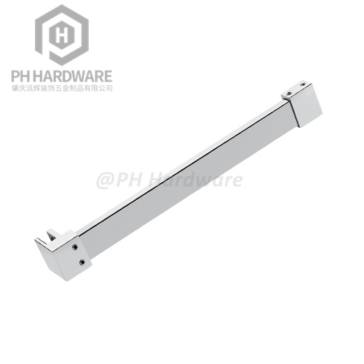 108 | 90° Glass-to-Wall Square Tube Shower Glass Door Support Bar