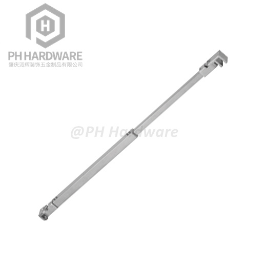 116 | Adjustable Length 90° Glass-to-Wall Square Tube Fixed Panel Shower Glass Door Support Bar