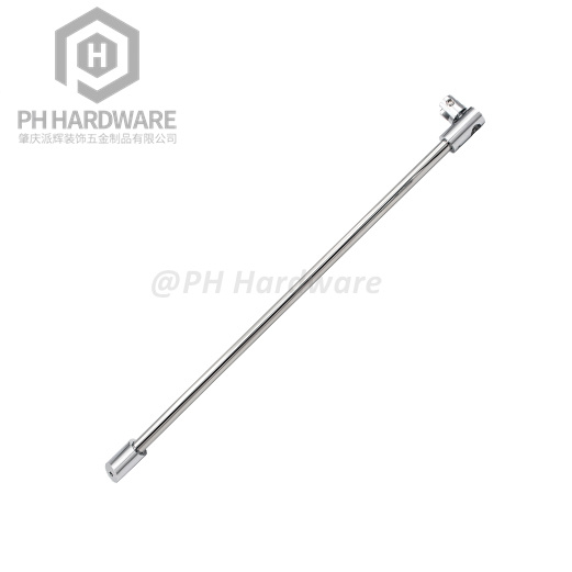 123 | 45° Glass-to-Wall Round Tube With 360° Rotation Fixed Panel Shower Glass Door Support Bar