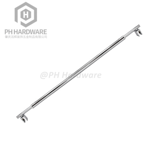 125 | Adjustable Length Glass-to-Glass Round Tube With 360° Rotation Fixed Panel Shower Glass Door Support Bar