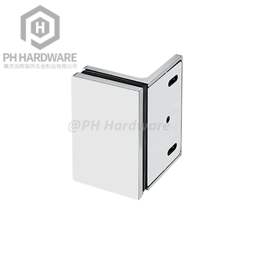 R106 | 90° Wall Mounted Shower Glass Clamp with Decorative Cover