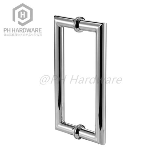 BH-124 | Shower Glass Door Mitered Style Back to Back Handles with Washers