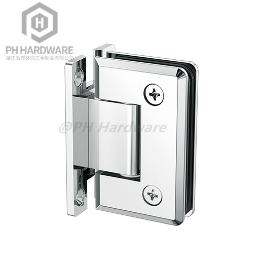 C8008-H (101mm) | Beveled Edge 90° "H" Back Plate Wall Mounted Shower Hinge