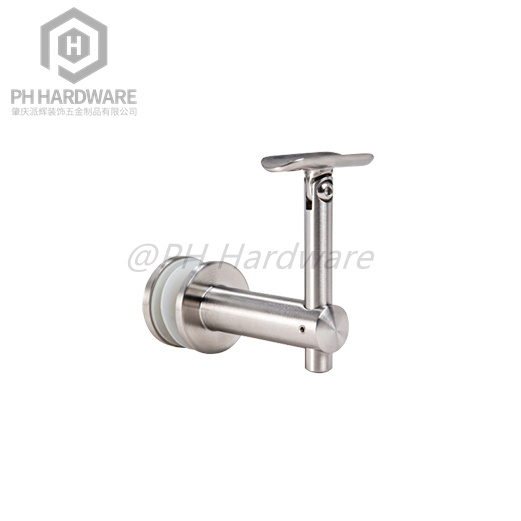 HB008 | Adjustable Saddle and Height Bracket For Glass Mounted Handrails