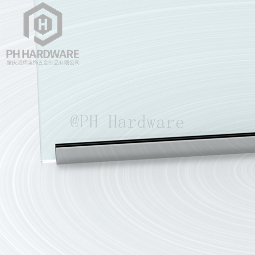 AL01 | Shower Door Aluminum Channel Profile view 2