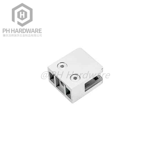 GC-051 | Square Style Frameless Glass Railing Clamp Flat Back