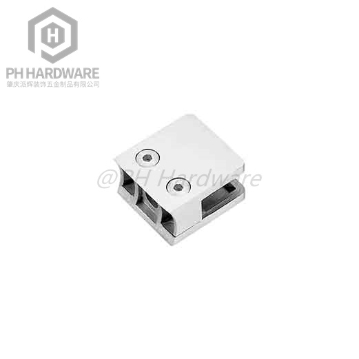 GC-052 | Square Style Frameless Glass Railing Clamp Round Back