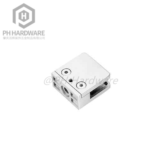 GC-055 | Square Style Frameless Glass Railing Clamp Flat Back