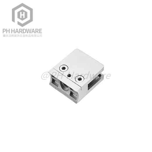 GC-057 | Square Style Frameless Glass Railing Clamp Round Back