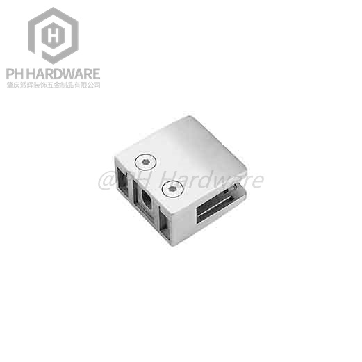 GC-061 | Square Style Frameless Glass Railing Clamp Flat Back