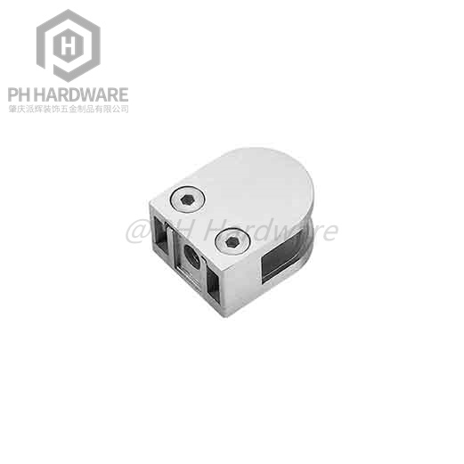GC-062 | D-Shape Frameless Glass Railing Clamp Flat Back