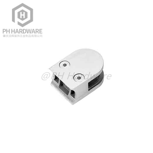 GC-062R | D-Shape Frameless Glass Railing Clamp Round Back