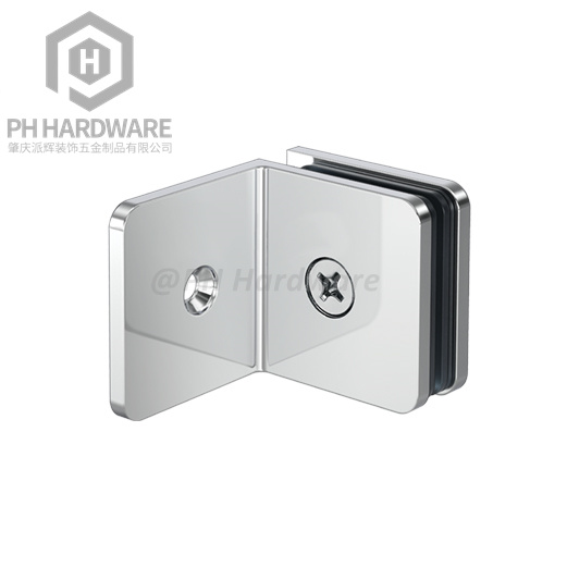 U159-90R | 90 Degree Wall Mounted Fixed Panal Glass Clamp